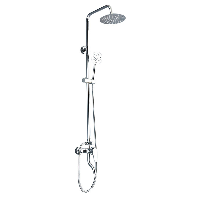 Cobre plata Presurizada ducha baño conjunto de ahorro de agua de mano lluvia ducha baño ducha