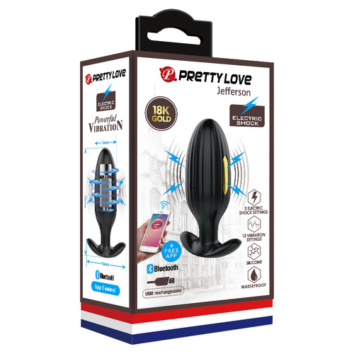 Doreen Pattila Golden Paladin remote-controlled anal plug gold-plated weak current pulse charging strong shock 40083HP