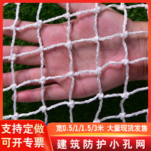 安全平网建筑工地防坠白色安全网高强丝大孔白网高强线小孔网