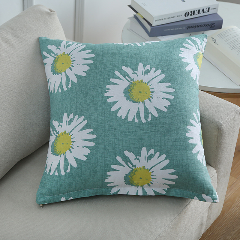 Sofa Cushion Cover Without Insert, 60cm Square, Household Coarse Cloth Cushion, Living Room Cushion Cover, Backrest 65cm, Wholesale