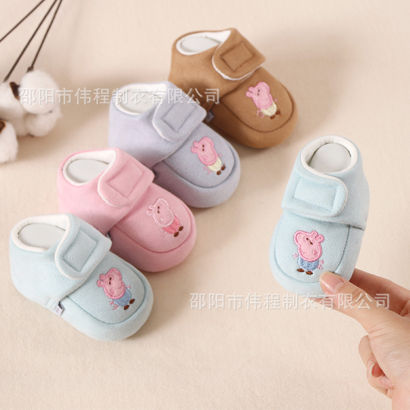 Baby toddler shoes cute cotton shoes autumn and winter spring velcro non-slip warm thickened shoes baby shoes Baby toddler shoes cute cotton shoes autumn and winter spring velcro non-slip warm thickened shoes baby shoes