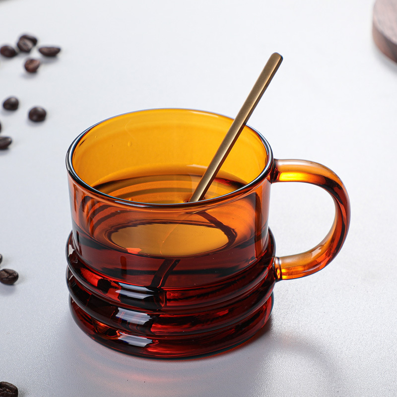 Thickened Borosilicate Glass Coffee Mug Heat Resistant Cup_voghion.com