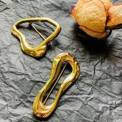 韓版東大門復古風不規則幾何異個性獨特金屬冷淡開衫別針西服胸針