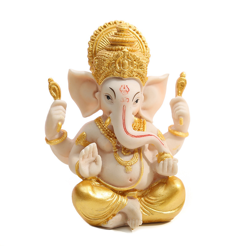 Bar cashier desktop decoration resin crafts office creative Indian elephant god ornaments factory wholesale