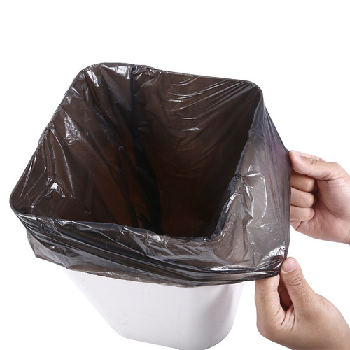 Household flat mouth plastic garbage bags 45*50 disposable kitchen black continuous roll garbage bags wholesale