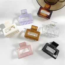 方形抓夹韩国马尾夹优雅鲨鱼夹气质后脑勺洗澡夹子亚克力发抓头饰