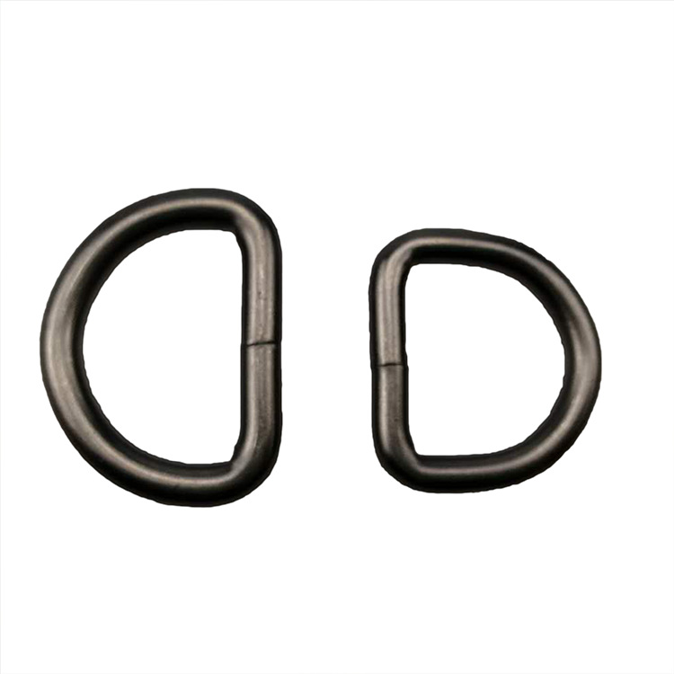 Fabricante al por mayor de accesorios para correas de bolsos: anillo en D de alambre de hierro, anillo semicircular, collar para mascotas, arnés, hebilla en forma de D de aleación de zinc