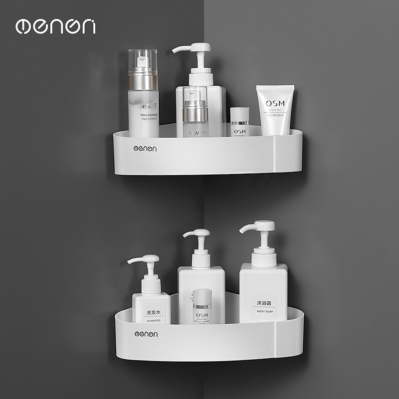 Punch-free Toilet Bathroom Storage Rack Tripod Storage Rack Wall-mounted Toilet Washstand Single-layer Corner Rack
