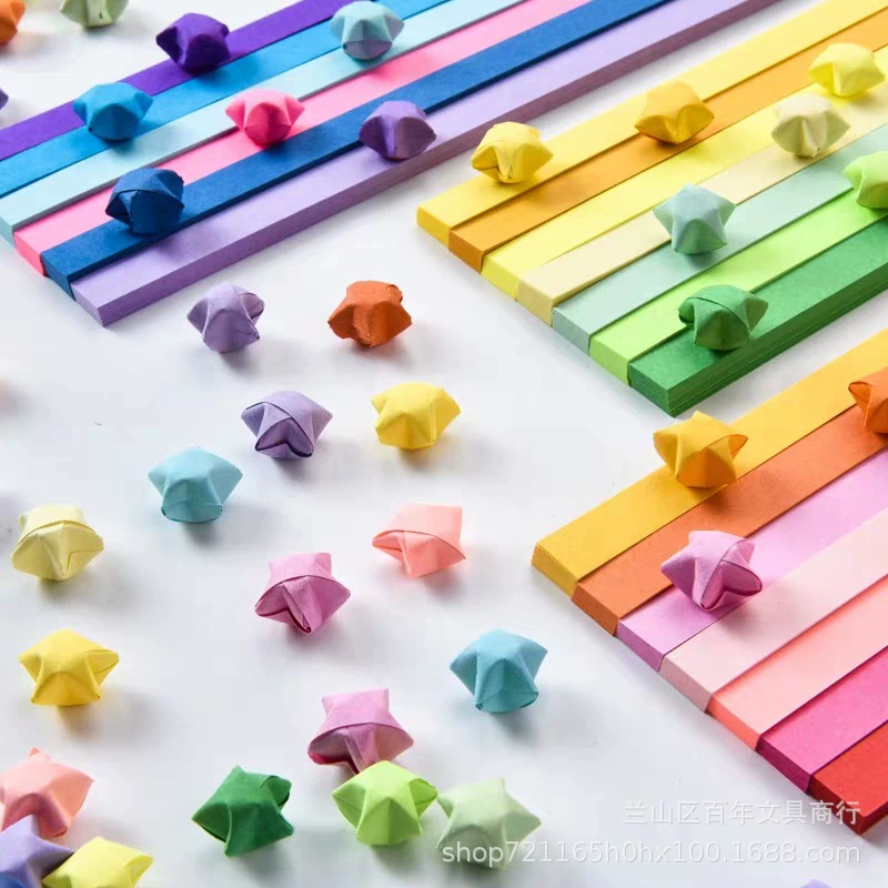Звездная оригами 260 счастливых звезд origami художник origami цветная бумага звезда лента mj-193 Хуэйянг канцелярия оптом