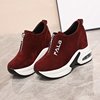 Casual footwear, high sports sports shoes platform with zipper, 2020, autumn, Korean style