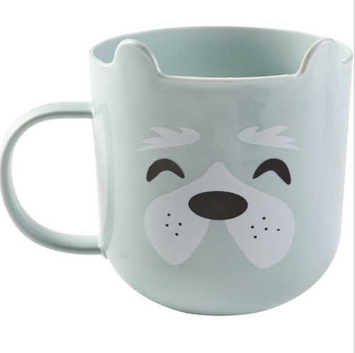 Ears-shaped cartoon children's candy-colored mouthwash cup, kindergarten school drinking cup, mouthwash cup, creative cup