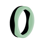 Силикагелевое двухцветное кольцо для влюбленных, подходит для импорта, европейский стиль