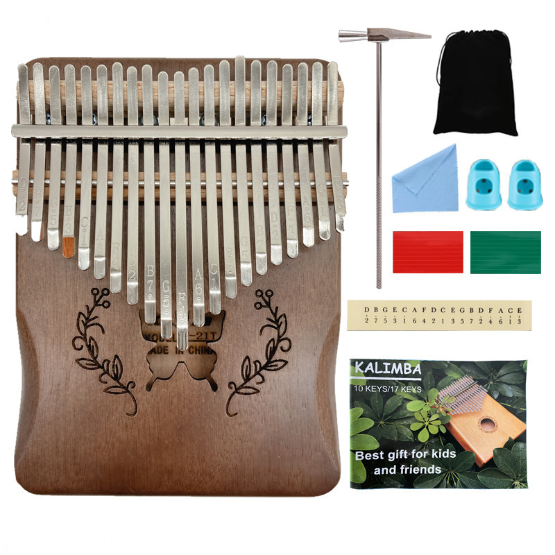 21 tono pulgar piano 17 tono 21 tono kalinba 17 tono 21 tono Kalimba exportación instrumento musical dedo piano