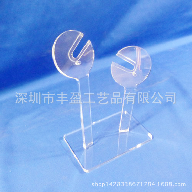 新款透明亚克力蓝牙耳机展示架 有机玻璃耳机架展会用