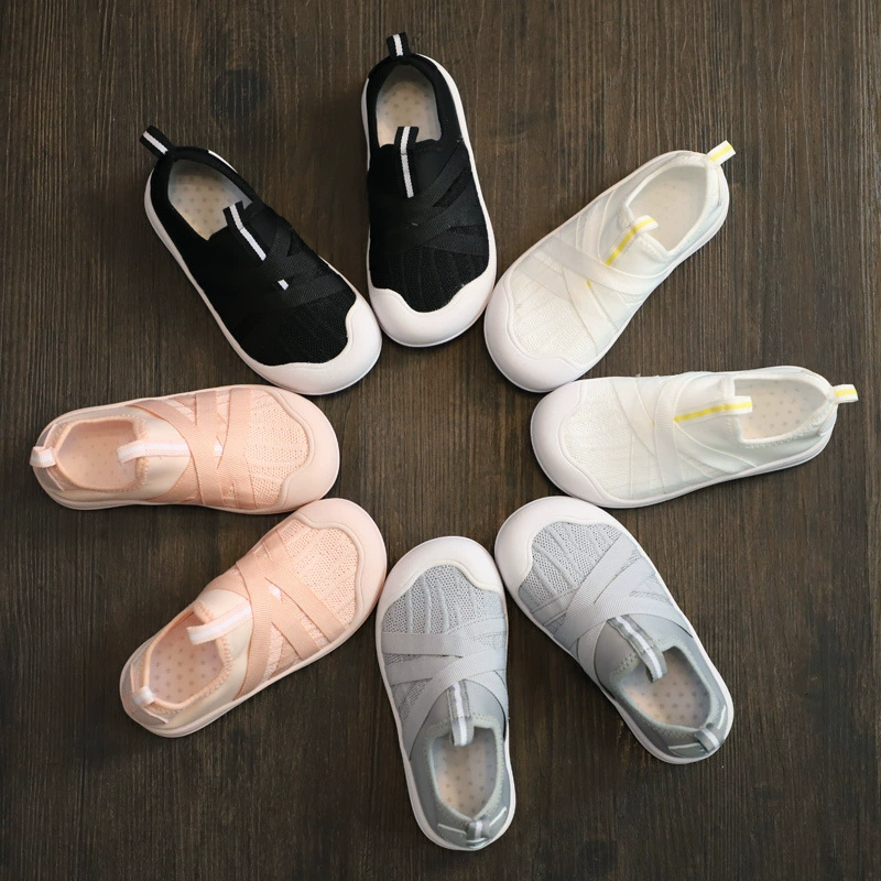 Тканевые туфли для девочек, новинка 2025 года, домашняя обувь для детского сада, детская обувь, детские белые туфли на мягкой подошве, обувь для малышей для мальчиков