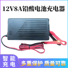 12V8A铅酸蓄电池充电器 汽车电瓶充电器  电动车电池充电器批发