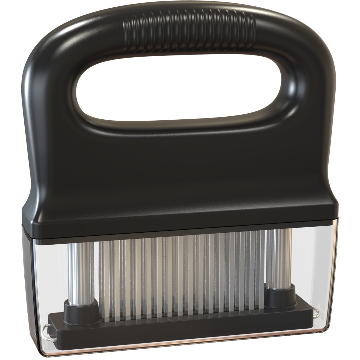 20a48 aguja de pino de acero inoxidable aguja de carne tierna aguja de fila de carne de res roto cuchillo ablandador de carne extraíble y lavable