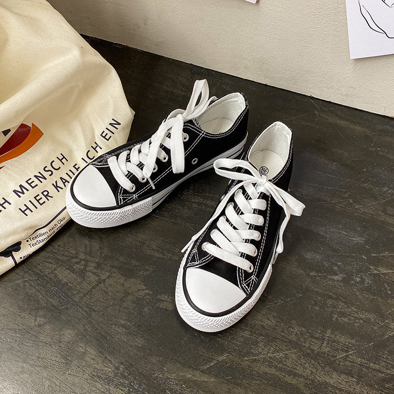Canvas Shoes for Women 2023 Spring and Autumn New White Shoes Korean Style Men's Shoes Couple Style Trendy Harajuku Student Sneakers Fashion