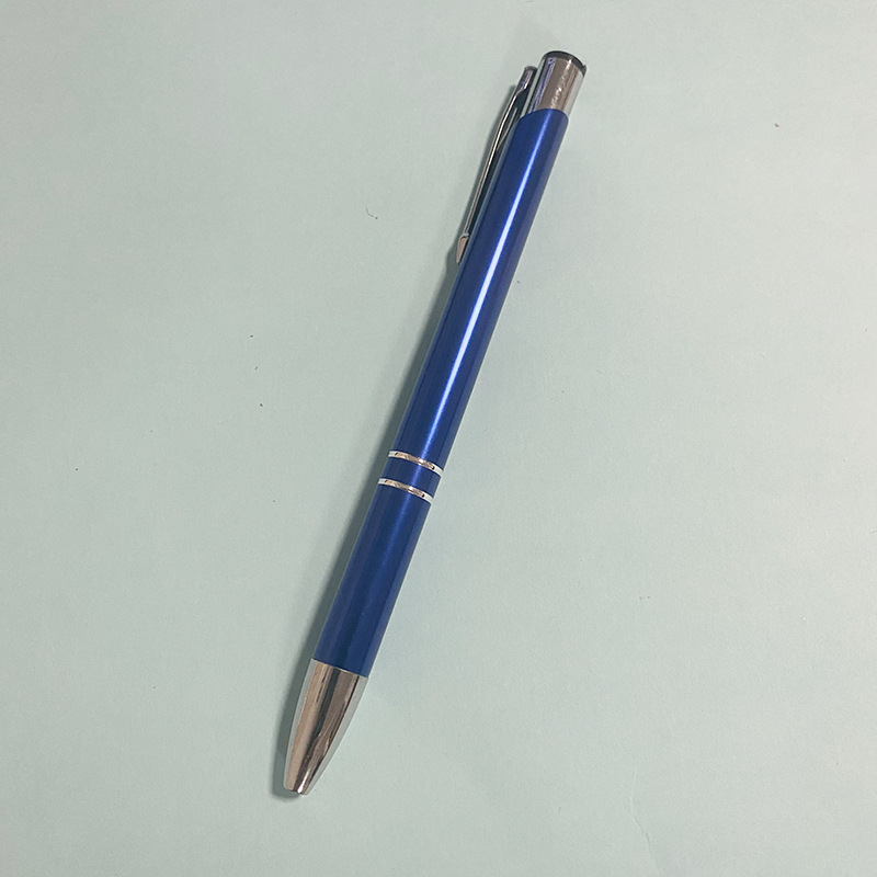 Disponible en stock Bolígrafo de prensa Alúmina Varilla de aluminio Bolígrafo de metal Bolígrafo de regalo publicitario LOGOTIPO