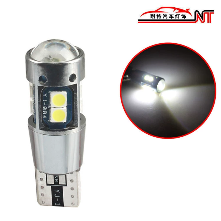 Автомобильный светодиодный индикатор ширины декодирования T10 3030 10SMD Широкий подсветка давления Canbus Автомобильный свет номерного знака