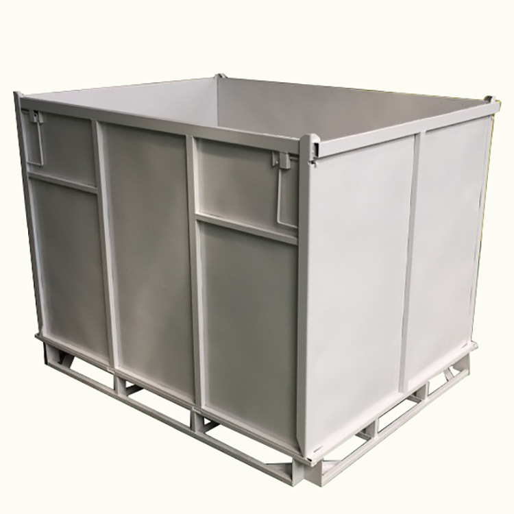 宁波厂家供应铁箱，金属周转箱，可折叠式金属包装箱CL－１０６