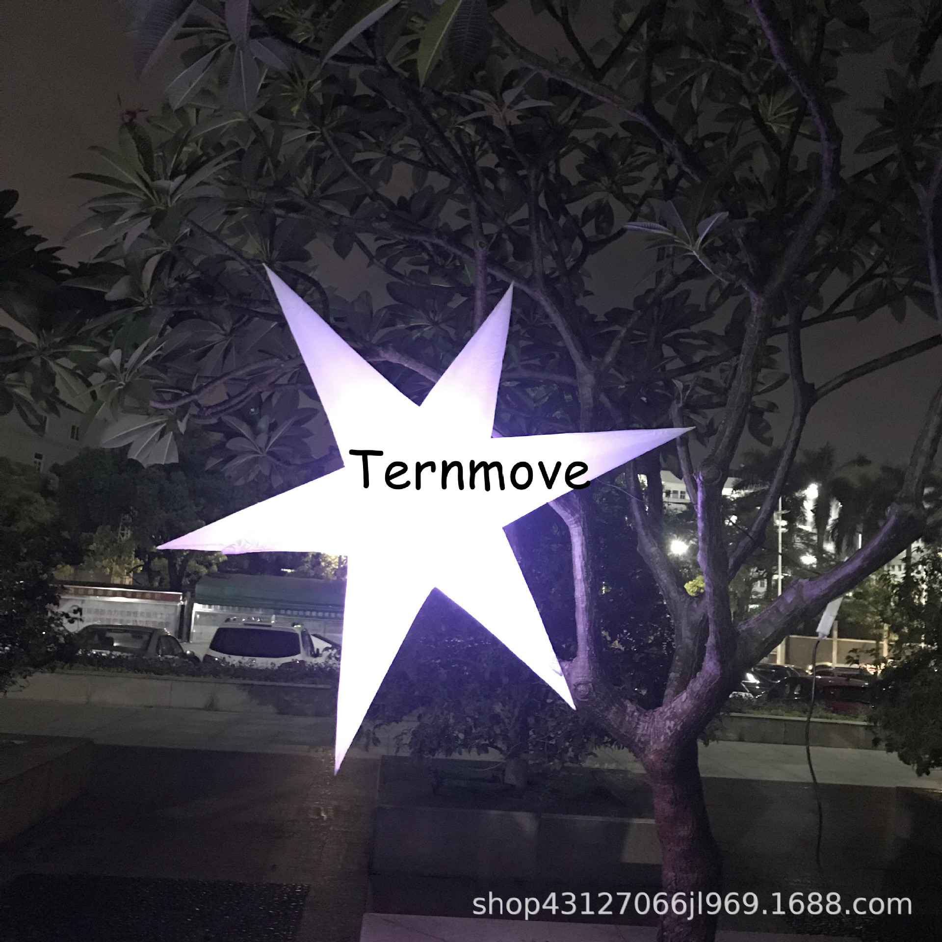 充气发光星星商场中厅酒吧舞台派对夜店灯光水母美陈海洋馆装饰