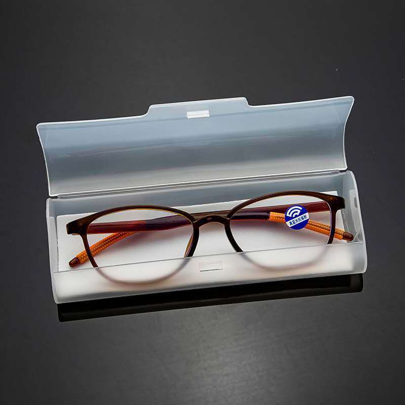 Factory Spot Plastic Transparent Glasses Box Reading Glasses Glasses Case High-End Material Myopia Box Ultra-Light and Portable