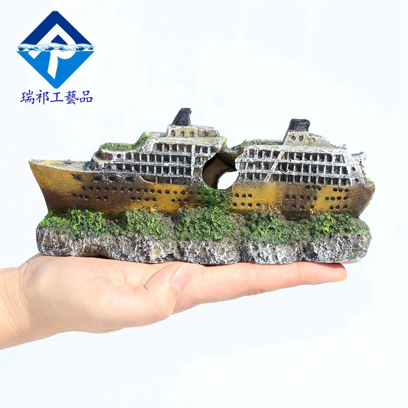 Аквариум Kreative Canton Pirate Ship Hydraulte Box Decoration Submarine Underwater Background for Fish Tank