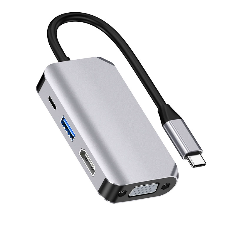 Граница торговли док-станция Type-C расширяет USB до HDMI VGA HUB многофункциональная проводная