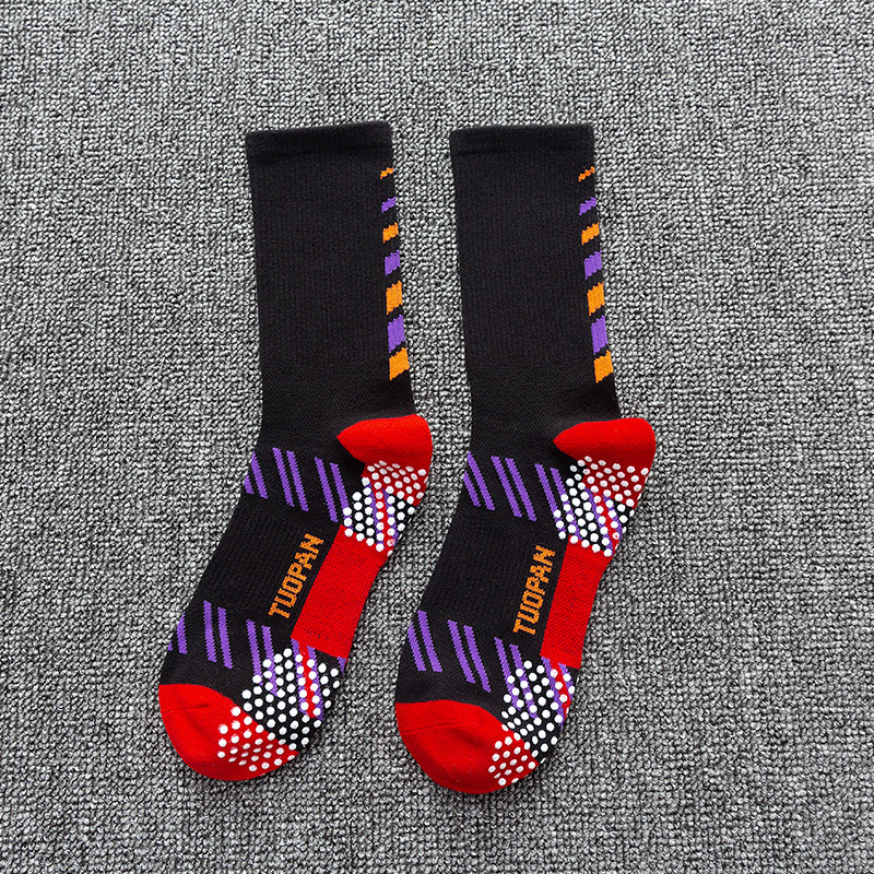 2025d Outdoor Sports Hiking High Top Men Comfortable Breathable Mid-Calf Wind Sole Dot Anti-Slip Socks_voghion.com