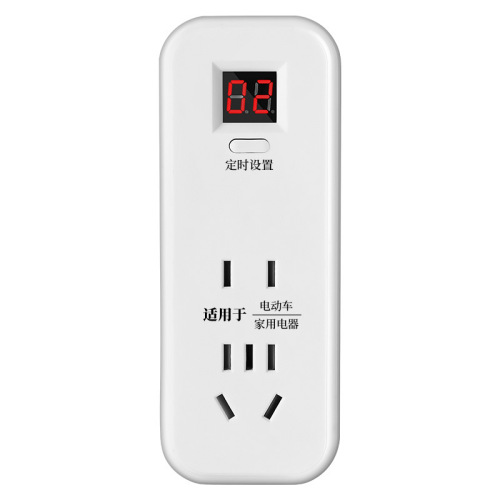 One-turn three-plug timer socket, electric vehicle charging, automatic power-off, smart timer socket, factory direct sale