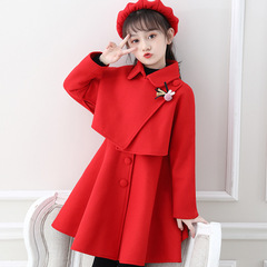 CARISA's set dress for middle-aged girls, spring, autumn, winter cashmere material, stylish interwoven cotton princess dress, dropshipping