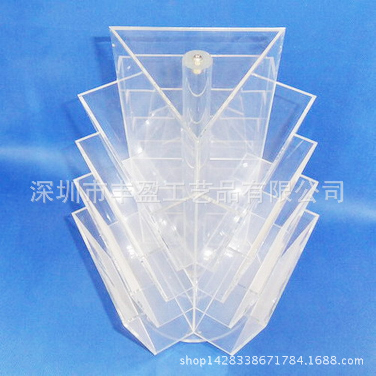 丰盈工艺品供应多层有机玻璃资料架 亚克力旋转资料架 质量保证