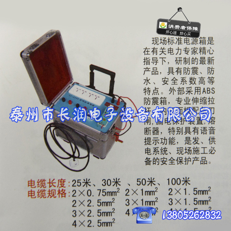 长润电子厂家直销现场标准电源箱 电源箱移动电源箱