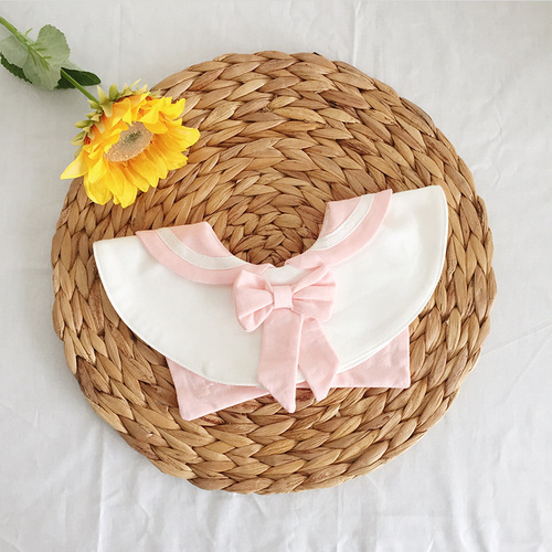 ins Korean version spring and autumn new style baby girl bib baby saliva towel newborn one year old bib saliva bag 0-2 years old