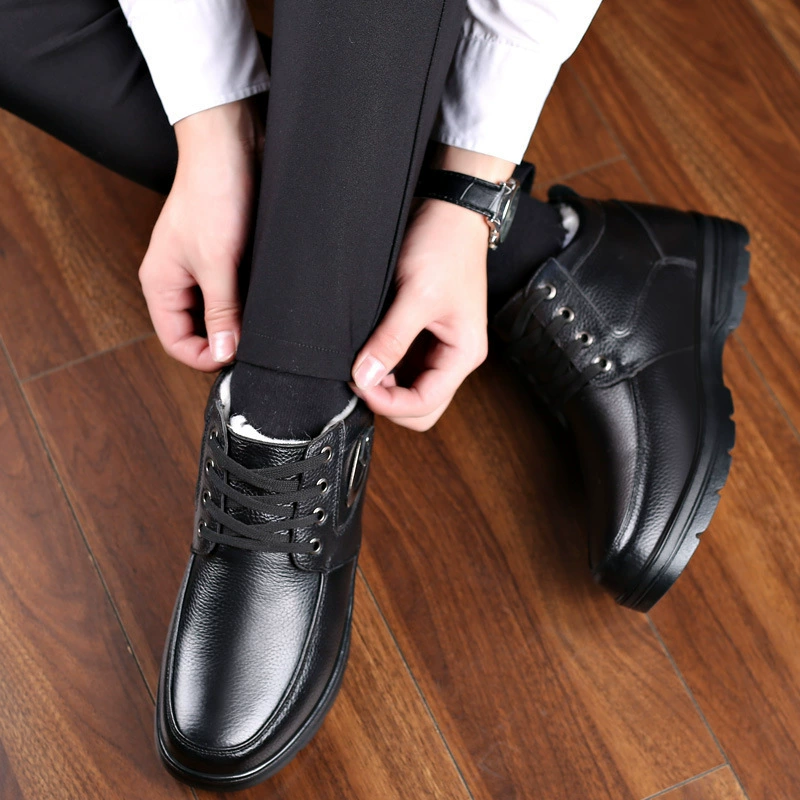 Shoes, demi-season warm boots, footwear, genuine leather