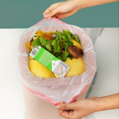 Automatic Closure Garbage Bag with Thickened Drawstring, Household Kitchen Drawstring Garbage Bag, Disposable Garbage Bag Wholesale