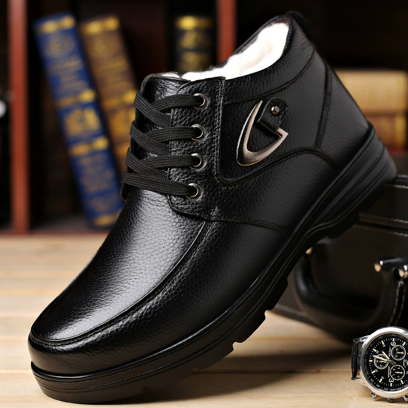 Shoes, demi-season warm boots, footwear, genuine leather