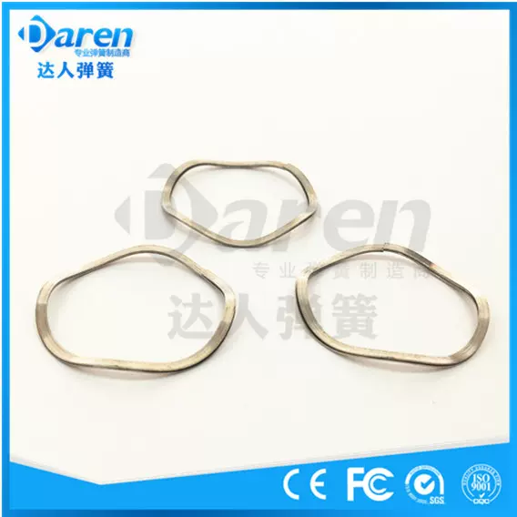 不锈钢对顶平端扁线单多层波簧波形弹簧厂家供应高弹力汽车专用