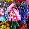 Transport, doll from soft rubber, cartoon keychain PVC suitable for men and women, four-leaf clover