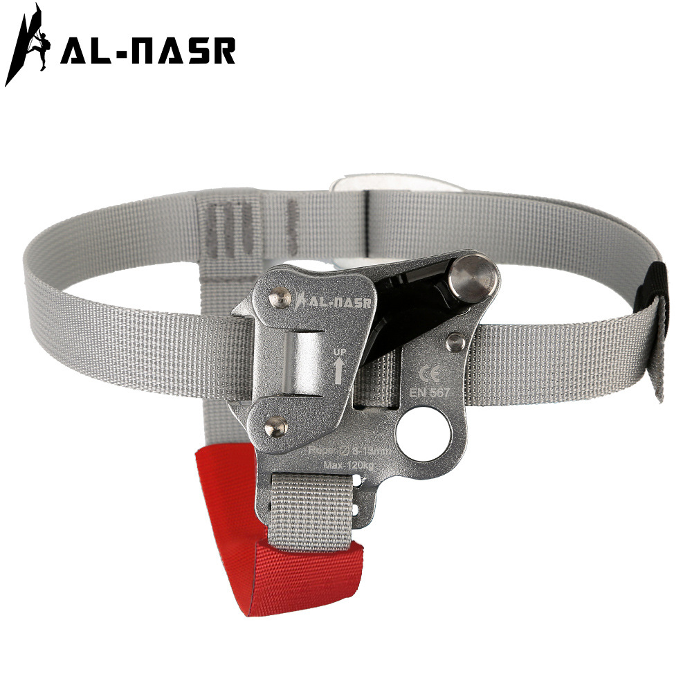 Arnas pie izquierdo Dispositivo de escalada equipo de escalada suministros de escalada