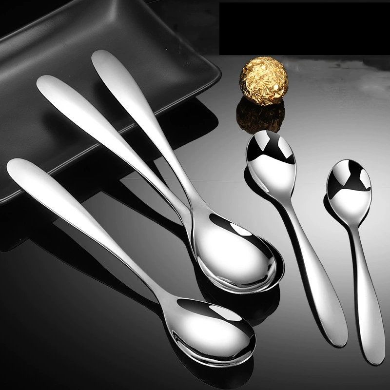 Детская ложка Daoqi из нержавеющей стали, бытовая сетка, красная десертная ложка для мороженого, может быть напечатана с логотипом, обеденная ложка оптом