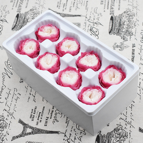 Magic flower immortal flower A grade 4-5 Austin 8 flowers/box diy flower material package key chain pendant glass cover