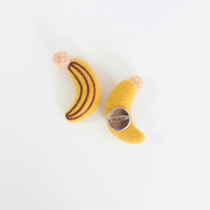 캐시미어 바나나-브로치 포함