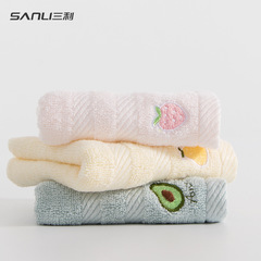 [New product for pre-sale] Sanli Towel Bamboo Pulp Fiber Children's Towel Children's Face Towel Baby Towel Fruit Embroidered Children's Towel