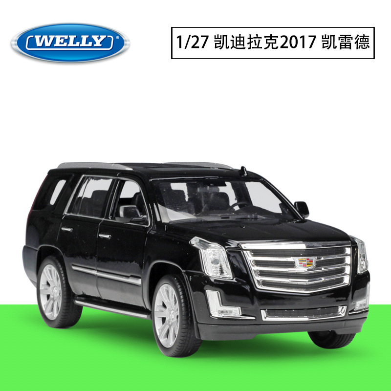 WELLY Wiley 1:27 Cadillac 2017 Escalade SUV simulation alloy car model collection ornaments
