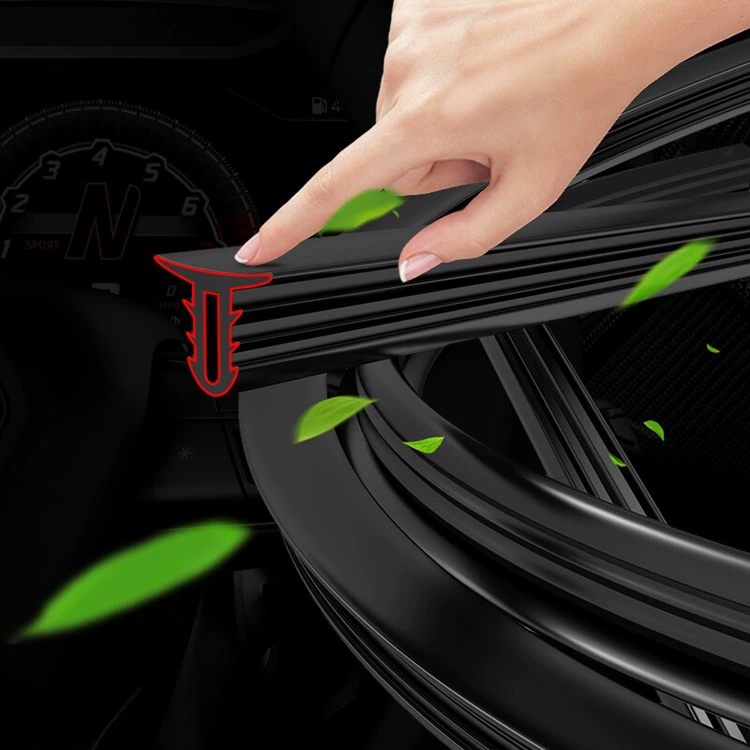 Уплотнительная лента для центральной консоли автомобиля, звукоизоляционная лента для зазора лобового стекла приборной панели, резиновая лента, универсальная подходит для большинства моделей