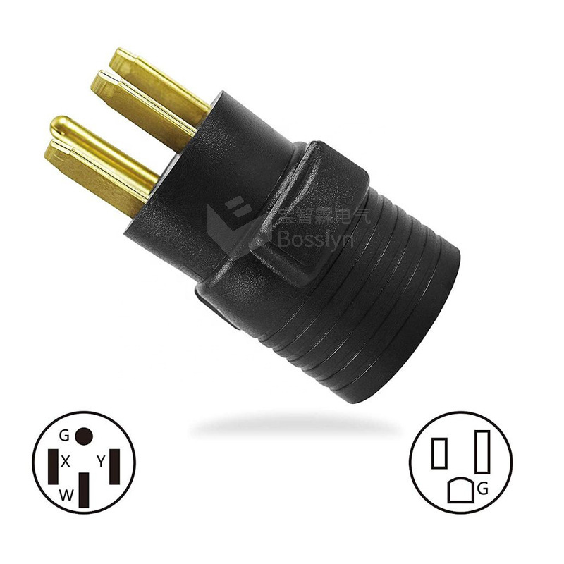 NEMA 14-50P TO 6-50R high power 50A industrial conversion plug American dryer adapter