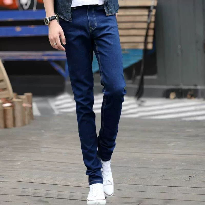 Белые брюки для отдыха, джинсы, slim fit, корейский стиль, средняя посадка, для подростков