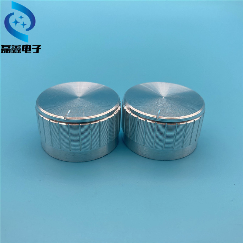 SOURCE Factory high quality silver aluminum alloy knob potentiometer knob diameter 30 * 17mm inner hole 6mm